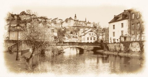 Фотообои фреска старого города